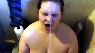 Pissing all yon my face